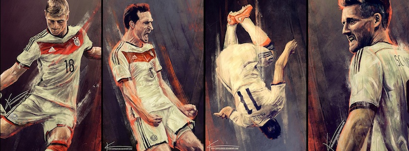 Paintings_Of_Germanys_Players_Celebrating_Its_World_Cup_Victory_by_Kim_Christensen_2014_07